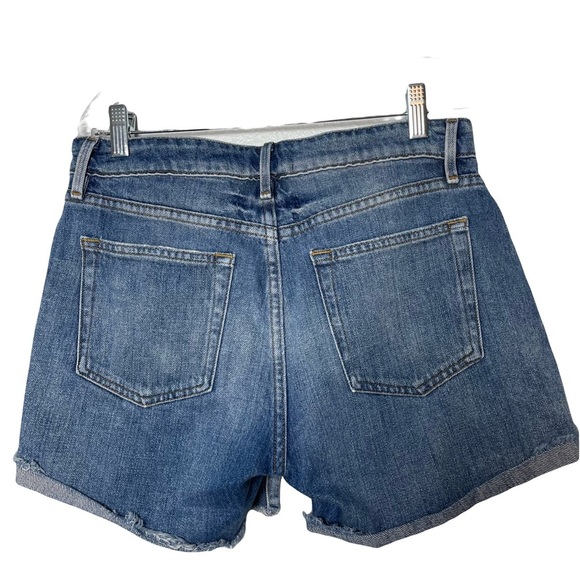 FRAME Le Grand Garcon Short size 26 distressed, rolled hem - Picture 2 of 11